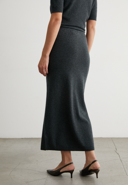 Юбка кашемировая Norma Marou, цвет: темно-серый, Mar2_2605 купить онлайн