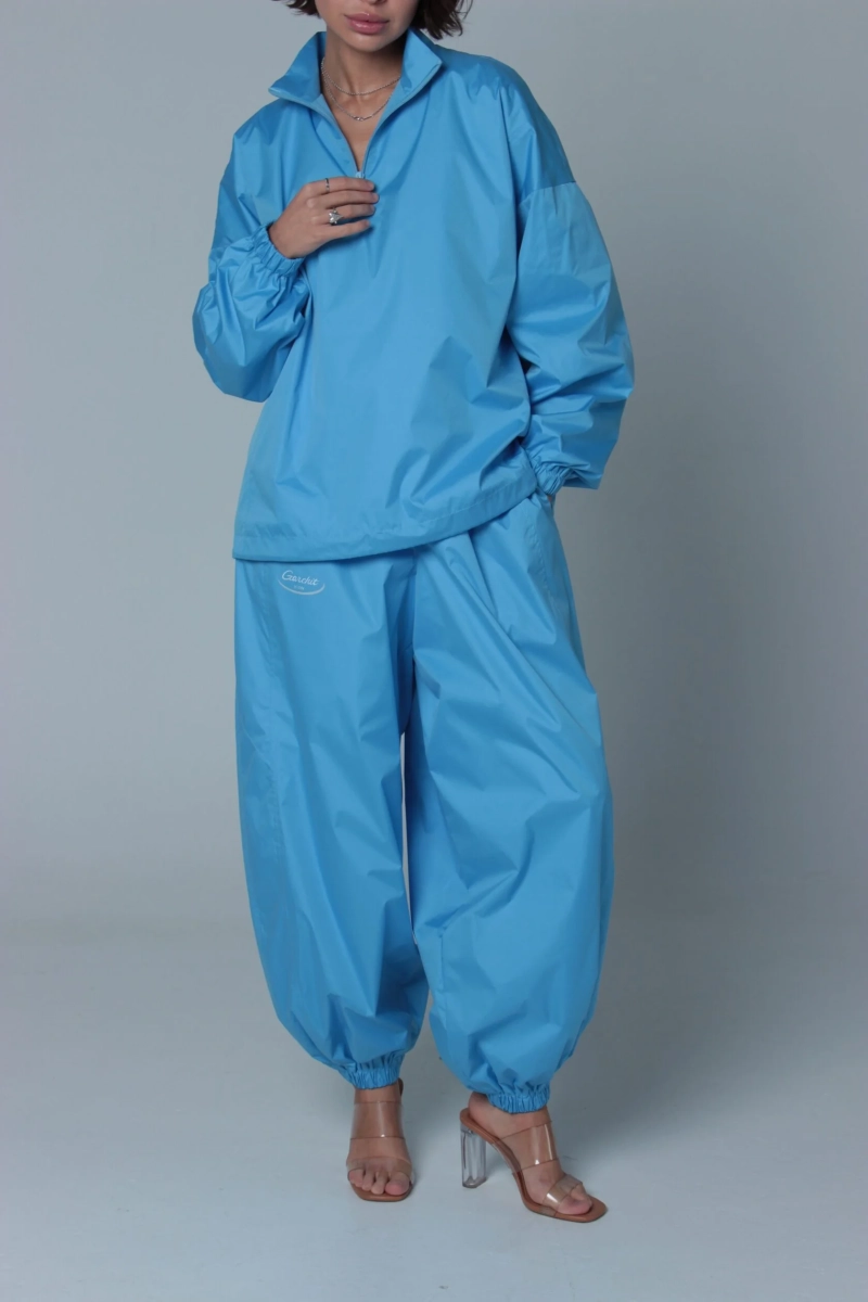 Брюки из плащевки GARCHIT, цвет: голубой, GARPlBr купить онлайн