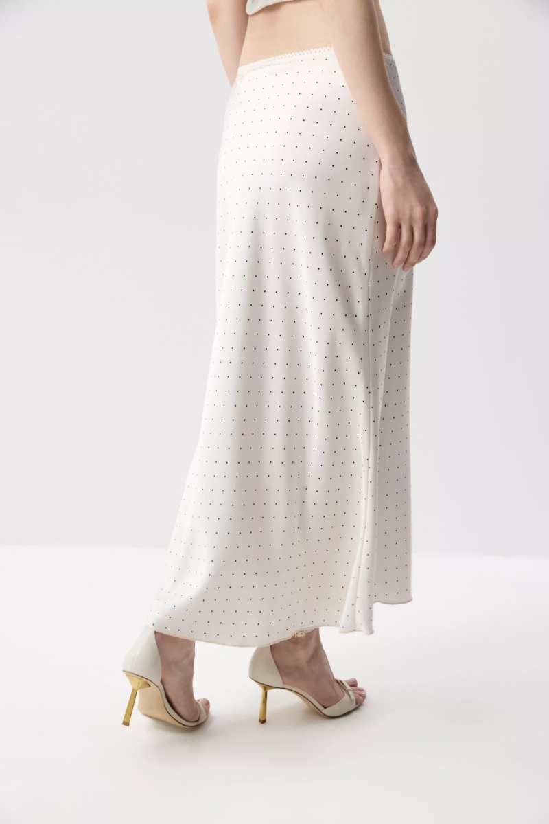 Юбка годе из сатина Charmstore, цвет: горох на молочном, 116-55960-1002 купить онлайн