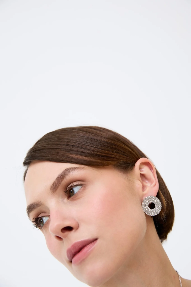 Серебряные серьги «Плетение» SBLESKOM, цвет: Серебряный, 12064 купить онлайн