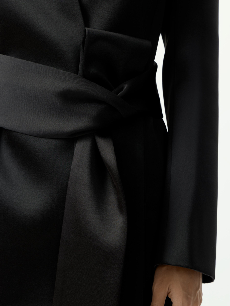 Жакет-кимоно с акцентным поясом Conso, цвет: Черный, PJ 250964 - черный купить онлайн