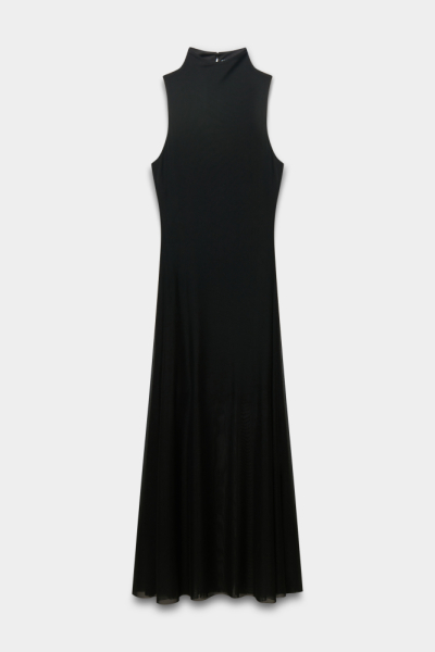 Платье халтер из сетки