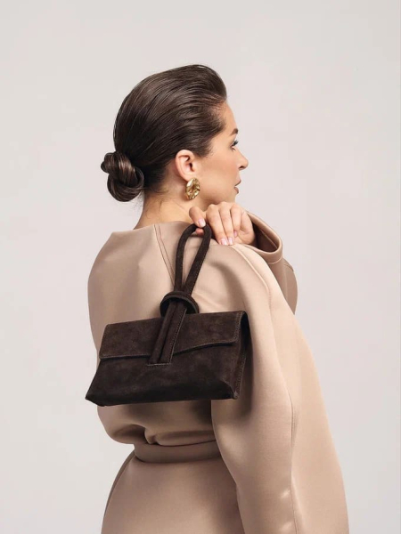 Сумка MICHELLE brand salad, цвет: suede dark chocolate J-704-PHR 7058 купить онлайн