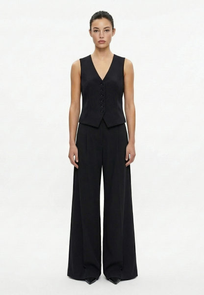 Жилет из костюмной ткани REFERT, цвет: Черный, 05-4154/1-2511 купить онлайн