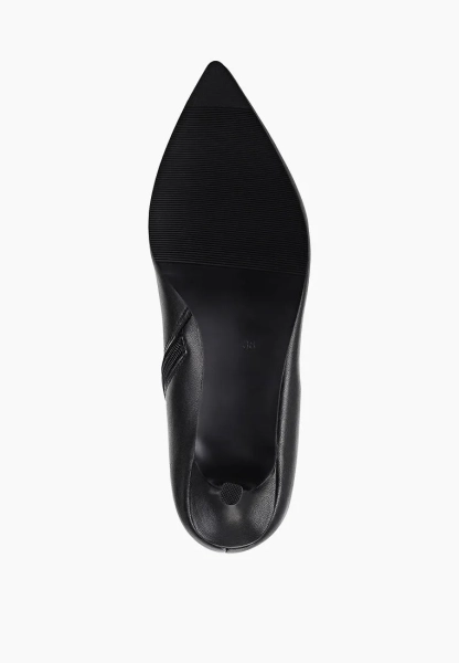 Сапоги на маленьком каблуке из натуральной кожи SBALO, цвет: Черный SHT63 купить онлайн