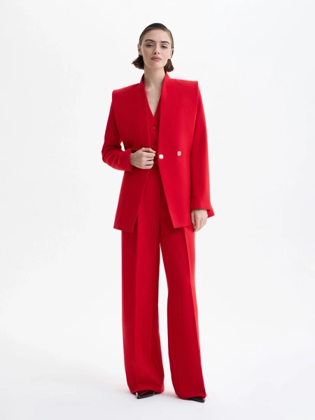 Жакет прилегающий силуэтный TRUE RED, цвет: красный, 258501 купить онлайн