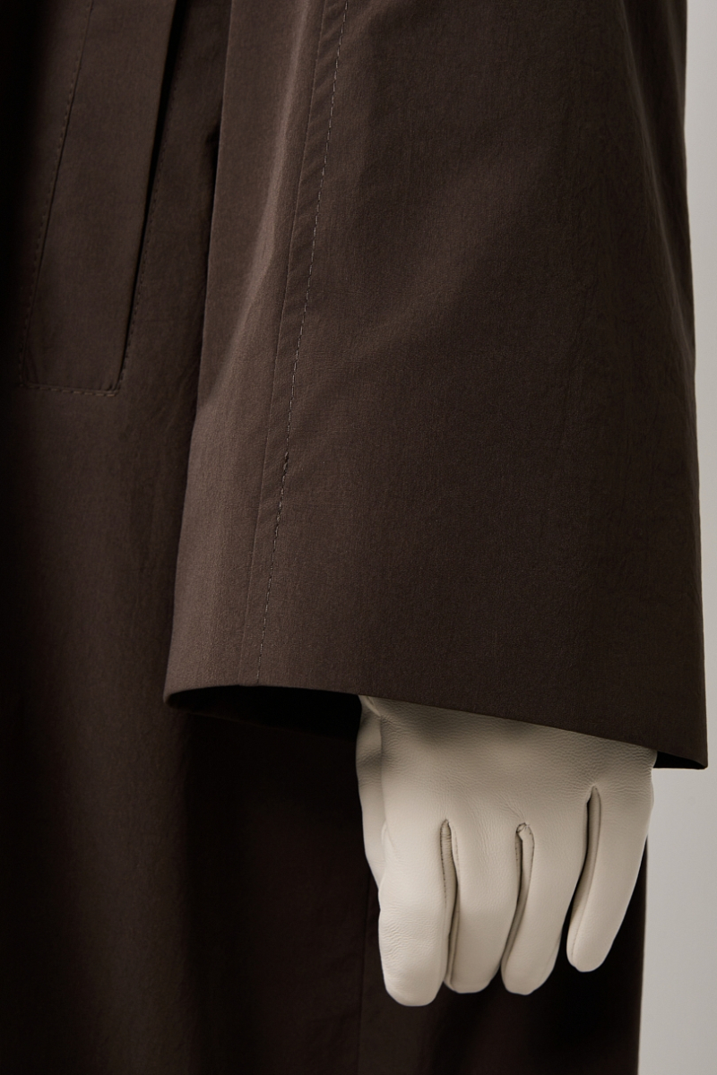 Тренч облегченный из технологичной ткани Ricoco, цвет: горький шоколад, 7067/3 купить онлайн