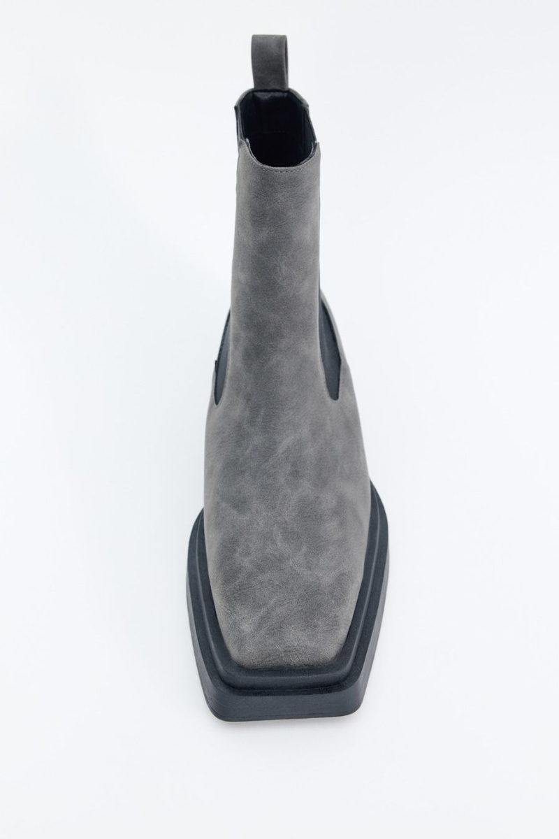 Ботинки-челси из экокожи Lera Nena, цвет: серый с принтом LNU.304.13914.801 купить онлайн