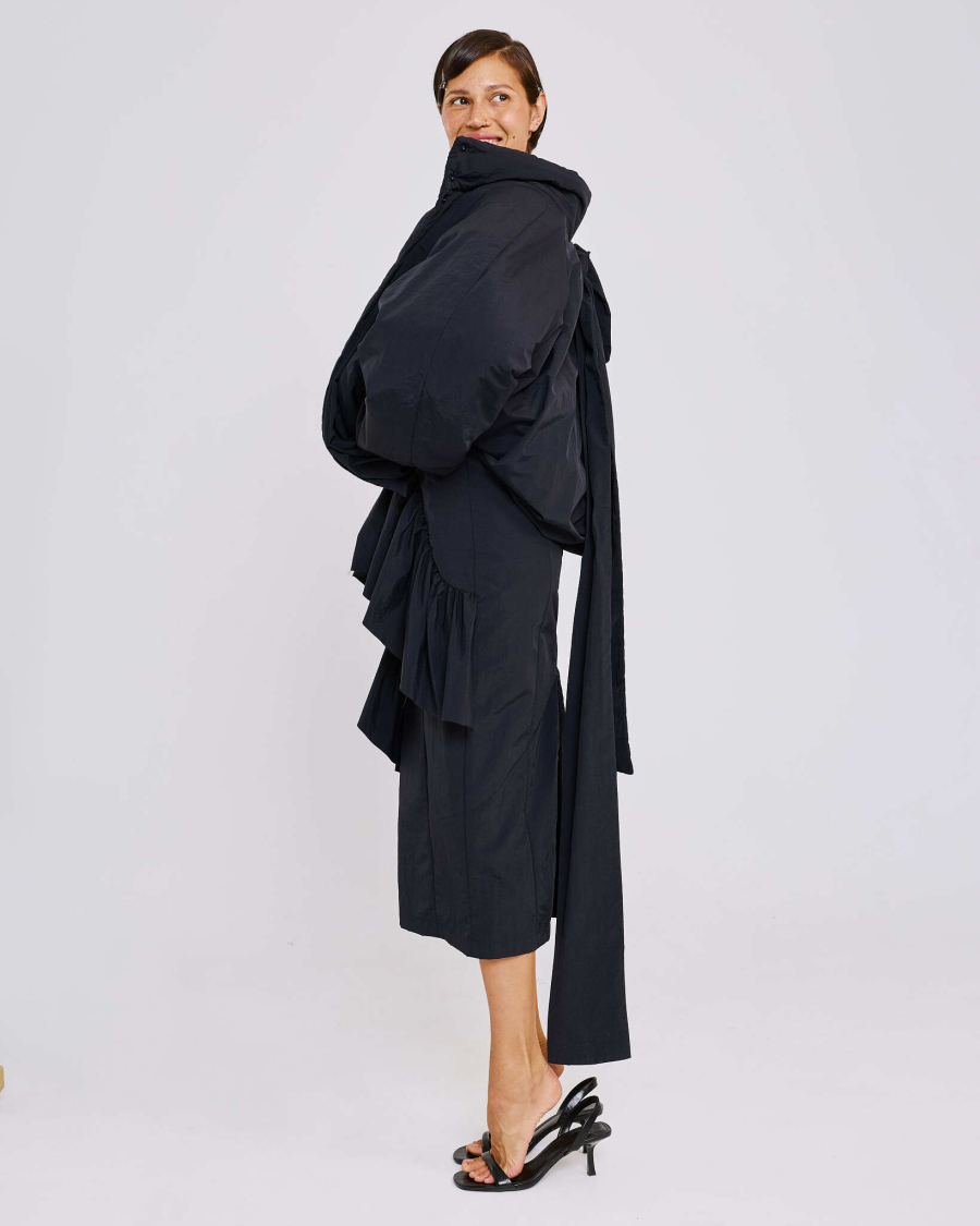 Куртка баллон из тафты Anmuse, цвет: Черный, JCK26SP227-BLC купить онлайн