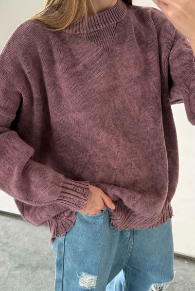 Джемпер FLAW PLUM Label .B, цвет: PLUM, Kn.02.5.3901PL со скидкой купить онлайн