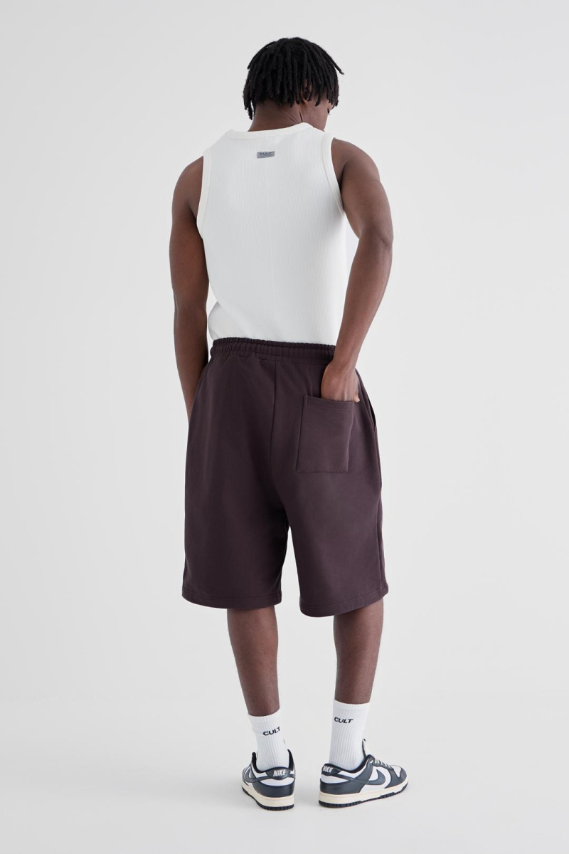 Шорты базовые CULTBASE, цвет: коричневый,  купить онлайн