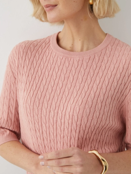 Джемпер с коротким рукавом Marou, цвет: розовый Mar_26021407 |трендовая новинка купить онлайн