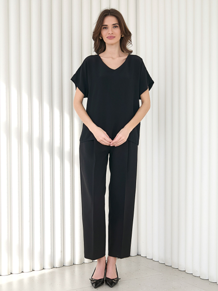 Блуза с цельнокроенным рукавом I.B.W., цвет: Черный, BL022 купить онлайн