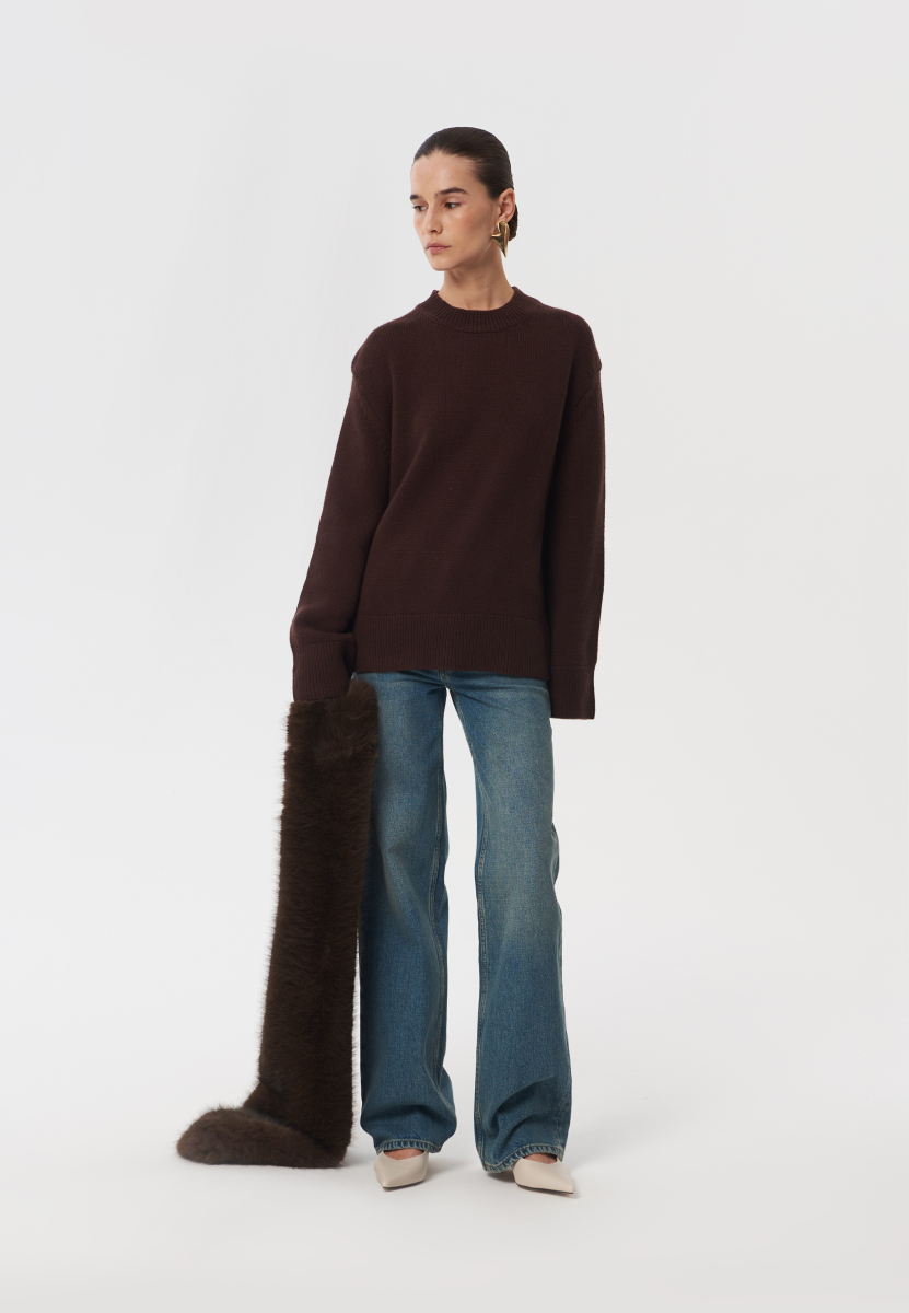 Джемпер "Mellow" CHUBA, цвет: коричневый,  купить онлайн