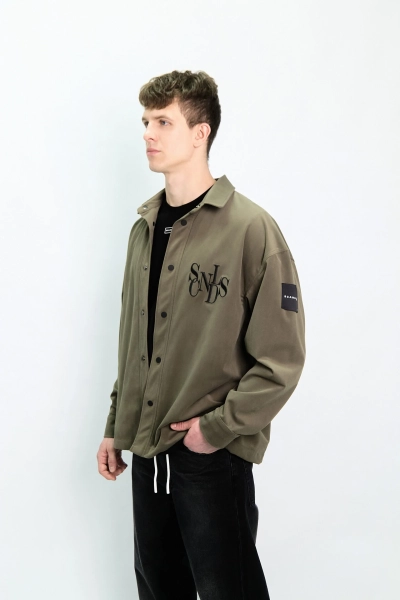 Рубашка вельвет SCANDALIS, цвет: хаки, Рвел003а купить онлайн