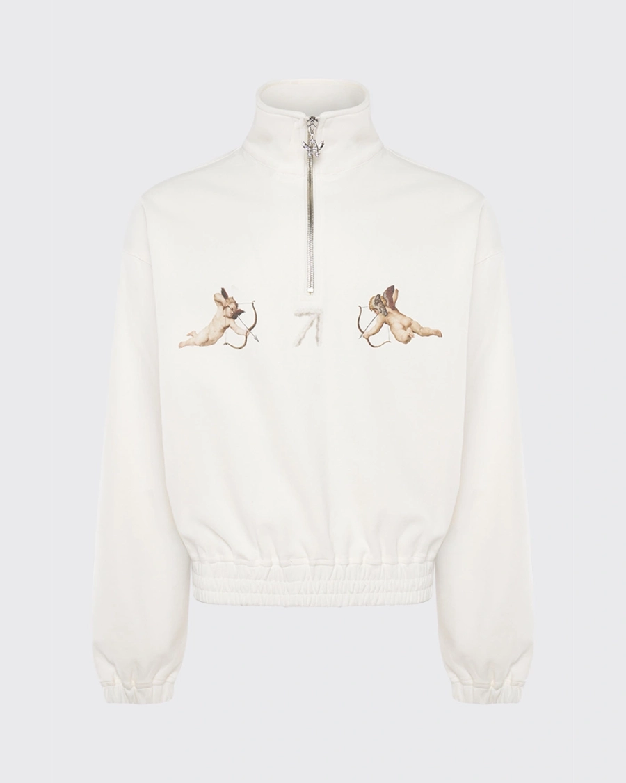 Анорак укороченной посадки ASIA ST 71, цвет: белый, Ast71.anorak-angels-crop-white купить онлайн