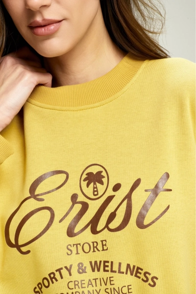 Свитшот Wellness Soft Yellow Erist store, цвет: Желтый, НФ-00002807 купить онлайн
