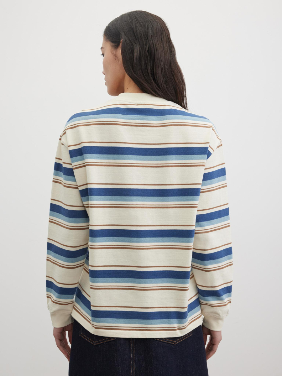 Лонгслив в полоску Chaika, цвет: молочный, SS26LS06-101 купить онлайн
