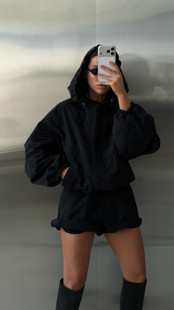 Ветровка с капюшоном Label .B, цвет: Черный, Jc.01.5.3659/2BLC купить онлайн