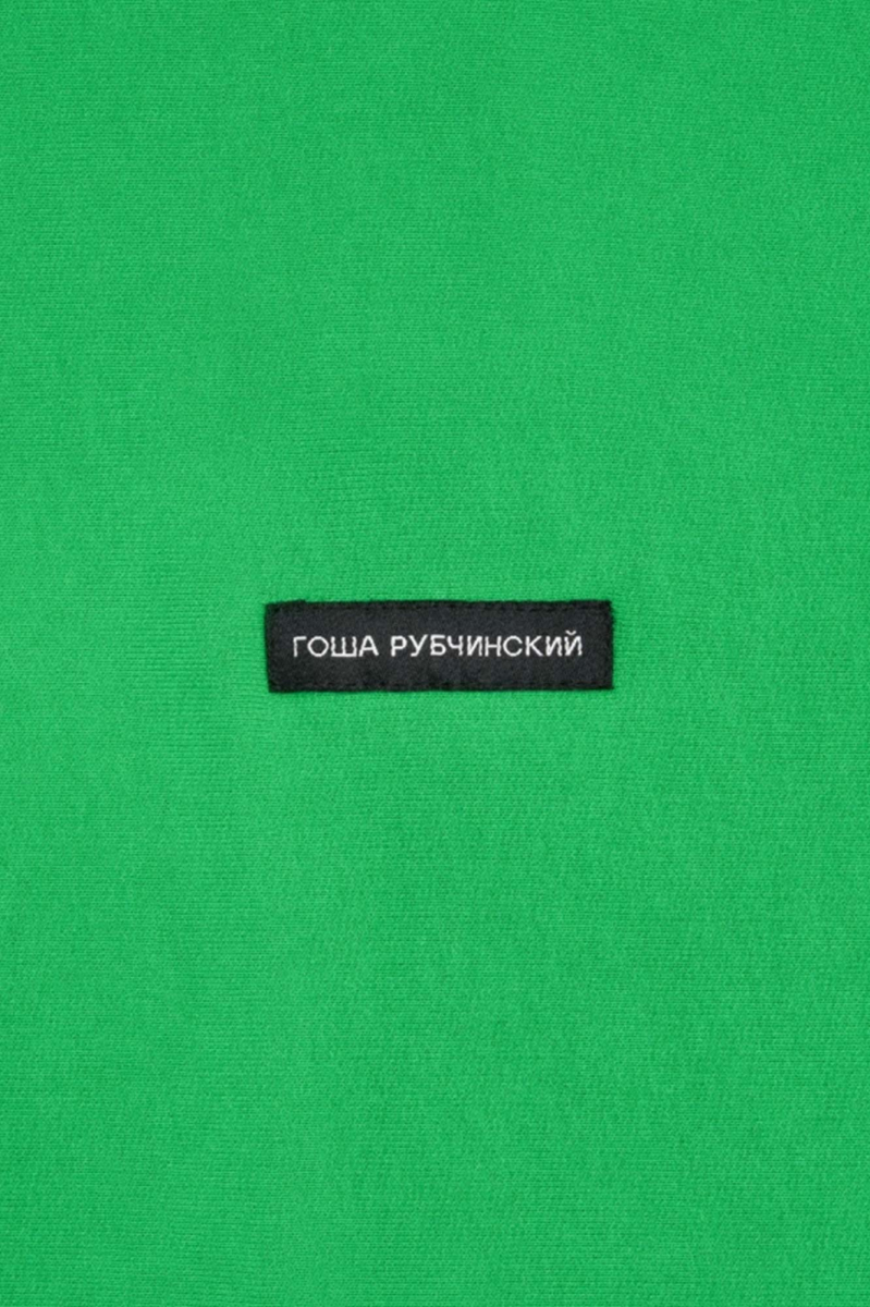 Свитшот утепленный с воротником ГОША РУБЧИНСКИЙ, цвет: зеленый, SW_2701_GREEN купить онлайн