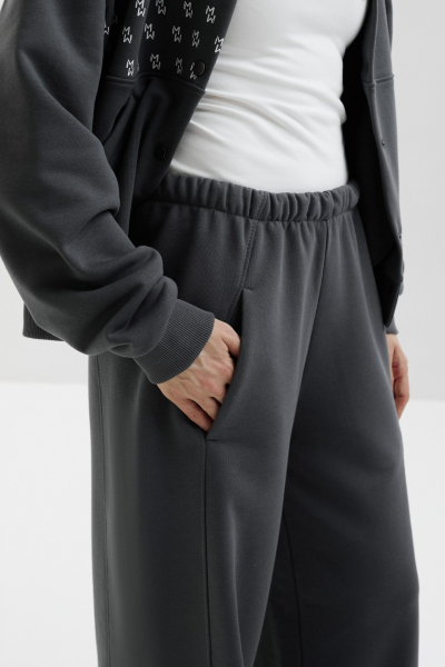 Брюки прямые marte, цвет: серый,  купить онлайн