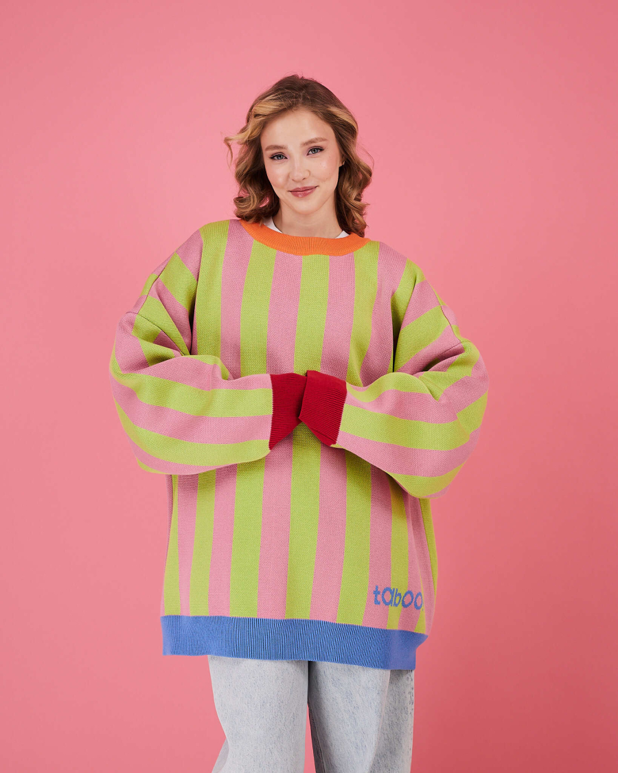 Свитер Тихий ритм TABOO, цвет: розовый, SV купить онлайн