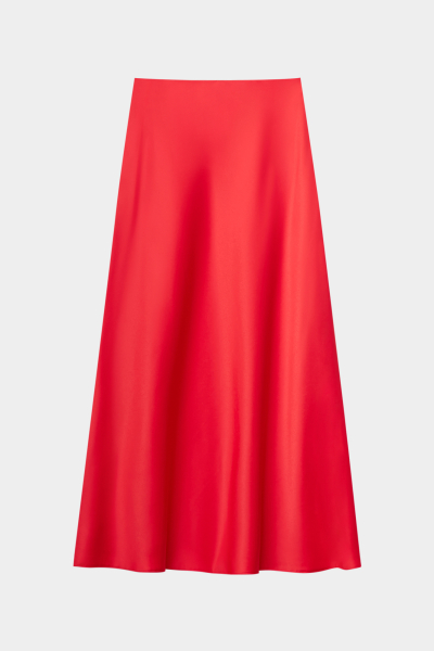 Юбка миди из атласа REFERT, цвет: красный, 07-2541/12-2511 купить онлайн
