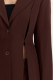 Жакет с разрезами TOPTOP, цвет: коричневый TT.060.17682.700 |новая коллекция купить онлайн