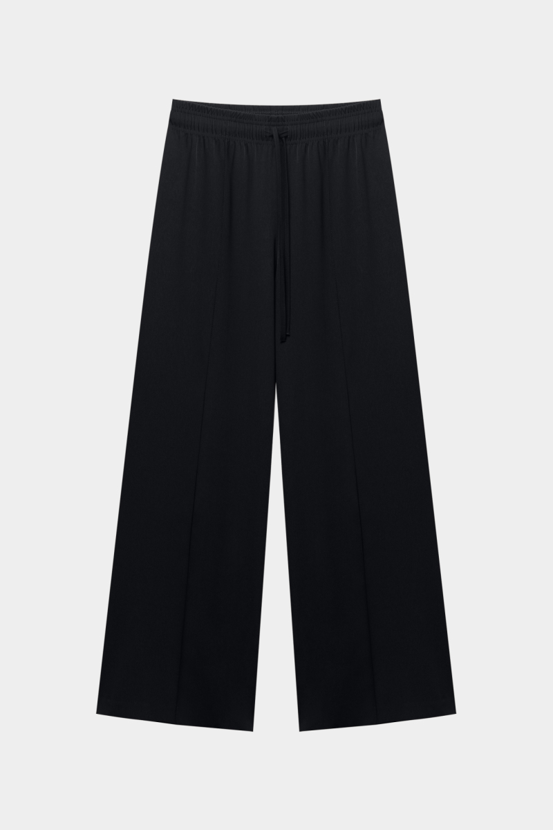 Брюки на кулиске из костюмной ткани