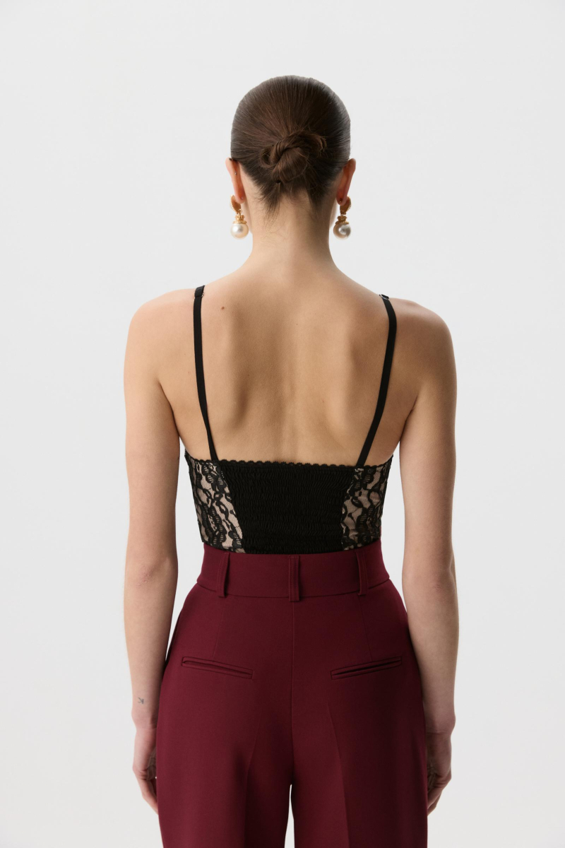 Боди из кружева Charmstore, цвет: Черный, 103-476112-880 купить онлайн