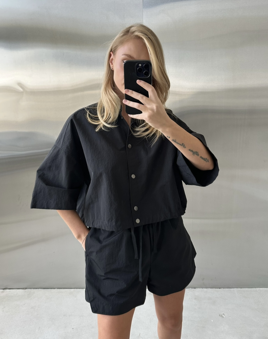 Рубашка плащевая на кулисе