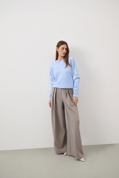 Хлопковый джемпер DREAMS BY ALENA AKHMADULLINA, цвет: голубой, 225104140304343/411000 купить онлайн