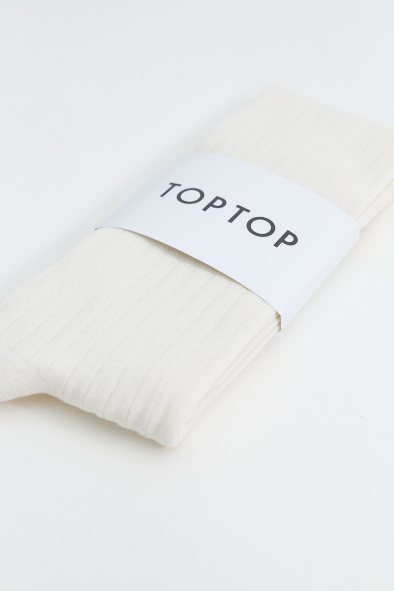 Базовые гольфы в широкий рубчик TOPTOP, цвет: молочный TT.182.16486.120 купить онлайн