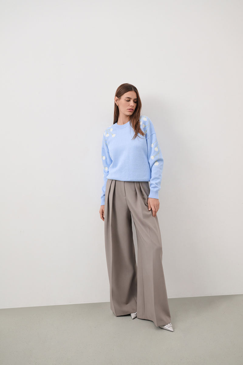 Хлопковый джемпер DREAMS BY ALENA AKHMADULLINA, цвет: голубой, 225104140304343/411000 купить онлайн