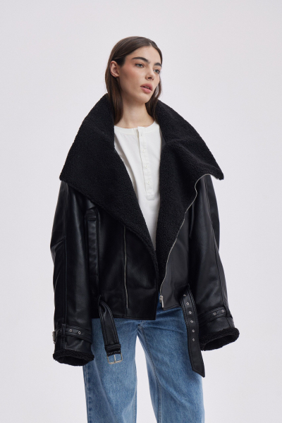 Куртка LEATHER BELTS SORRY, I’M NOT, цвет: Черный,  купить онлайн