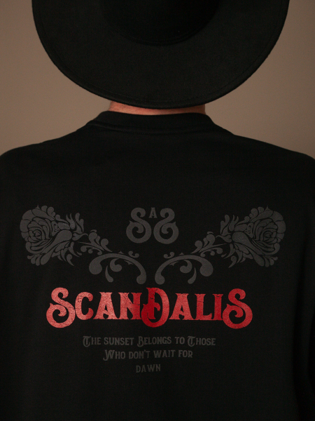 Футболка бархат SCANDALIS, цвет: Черный, ФЧ035а купить онлайн