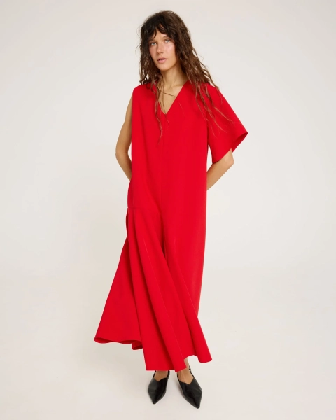 Платье асимметричное RED