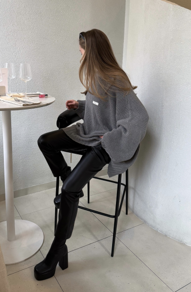 Джемпер объемный вязаный GREY Label .B, цвет: grey, Kn.02.6GR купить онлайн