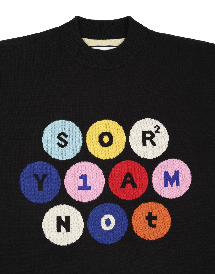 Джемпер с принтом SORRY, I’M NOT, цвет: Черный,  купить онлайн