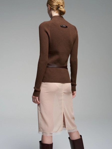 Юбка миди в горох WALK OF SHAME, цвет: бежевый, SK103/FW2526 купить онлайн