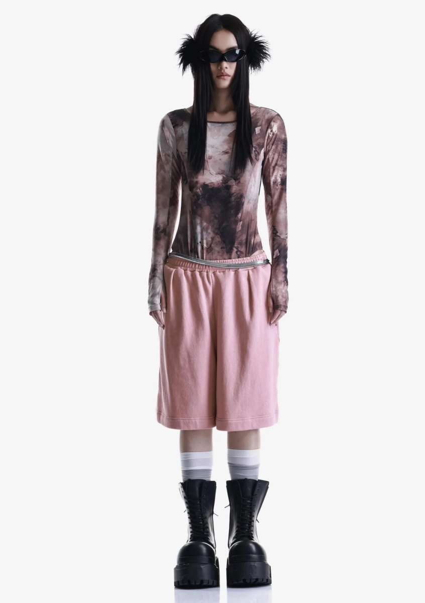 Удлинённые шорты из джерси