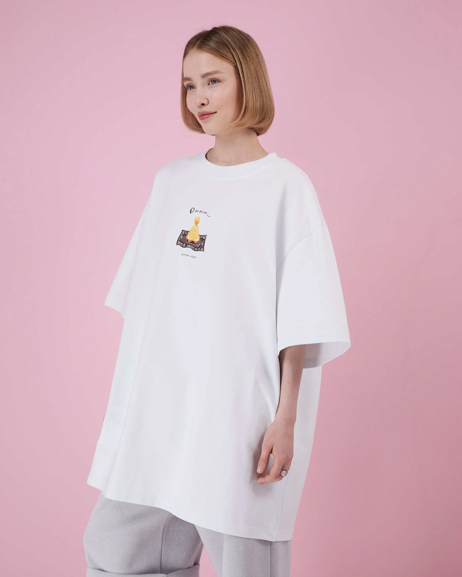 Футболка Ommm… TABOO, цвет: белый, TsOmmm купить онлайн