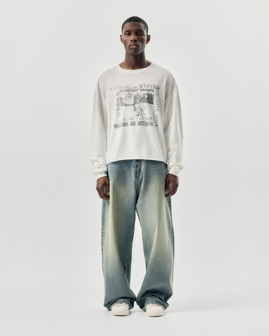 Лонгслив с принтом NAIPACHE, цвет: белый, 2611020000 купить онлайн