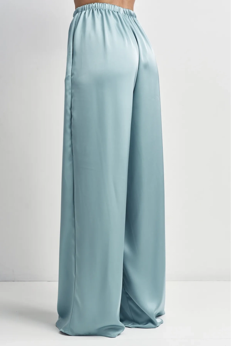 Брюки атласные Erist store, цвет: бирюзовый, НФ-00003472 купить онлайн