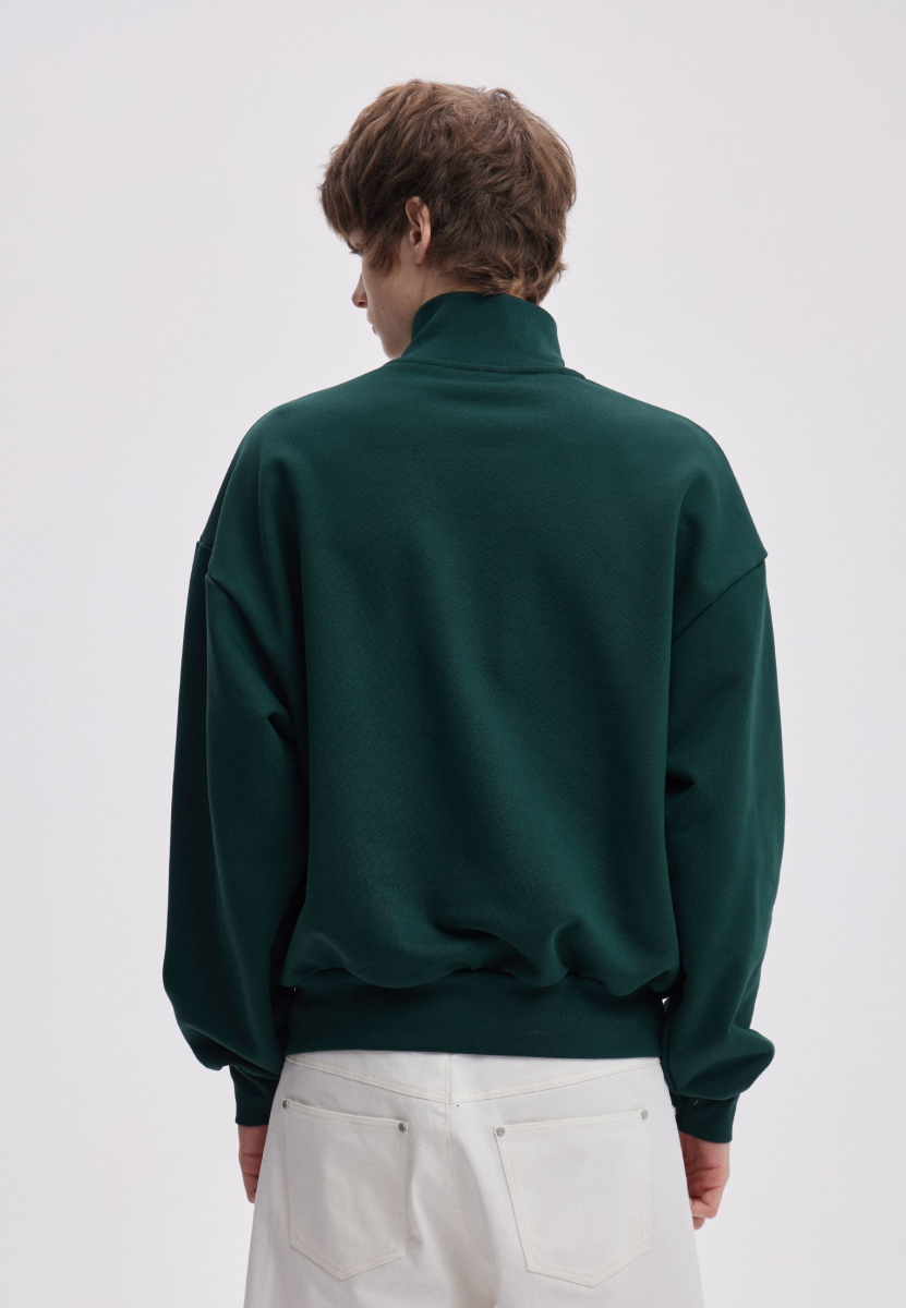 Свитшот на молнии с принтом SORRY, I’M NOT, цвет: зеленый,  купить онлайн