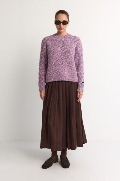 Джемпер из переработанного полиэстера TOPTOP, цвет: розовый с принтом, TT.050.18257.301 купить онлайн