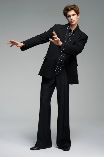 Однобортный пиджак из костюмной ткани WALK OF SHAME, цвет: Черный, JT045/FW2526 купить онлайн