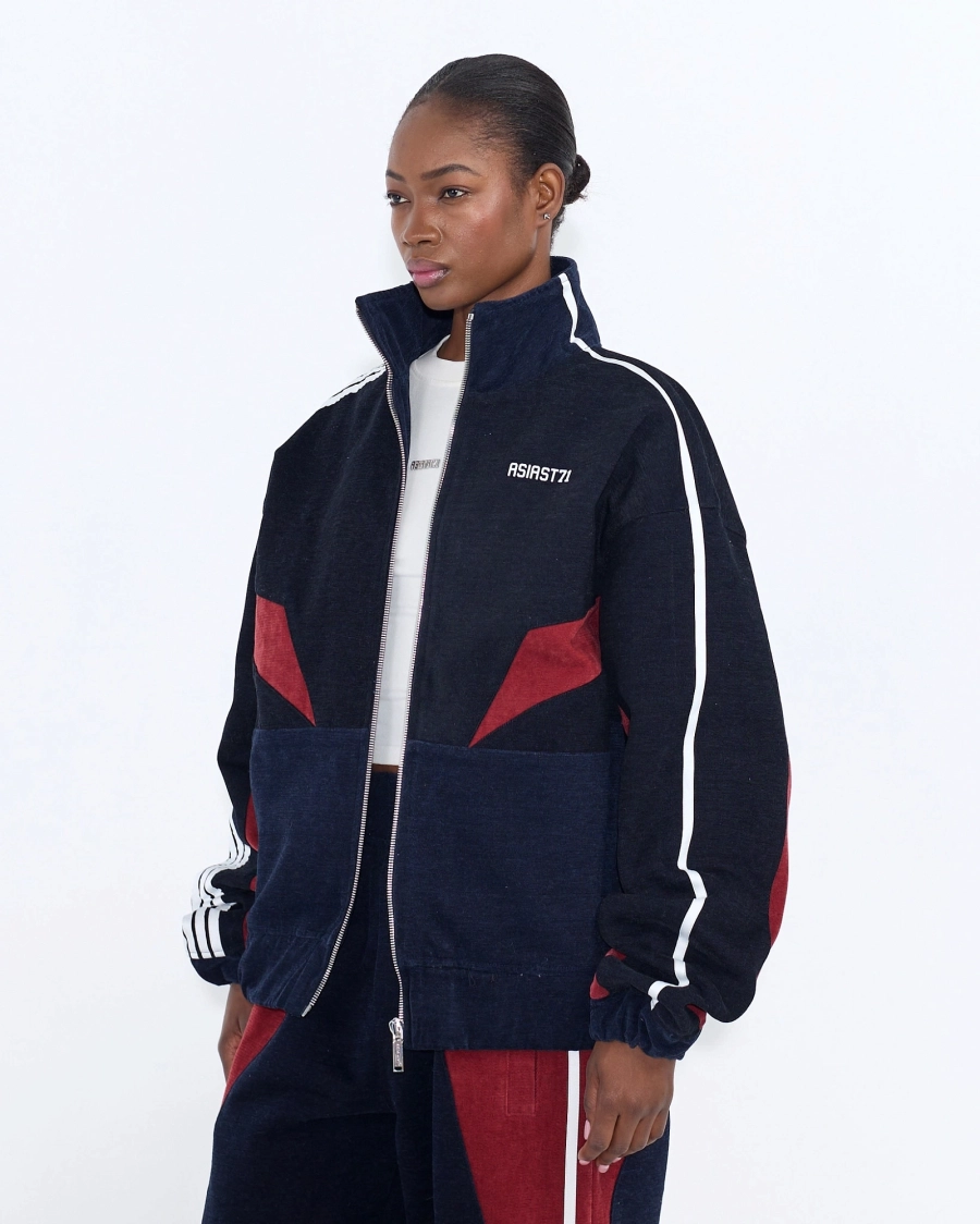 Олимпийка из велюра с лампасами ASIA ST 71, цвет: синий,  купить онлайн