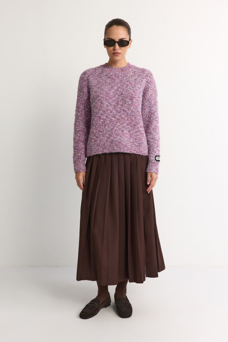 Джемпер из переработанного полиэстера TOPTOP, цвет: розовый с принтом, TT.050.18257.301 купить онлайн