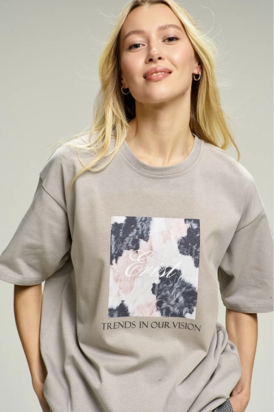 Футболка Cow Grey Erist store, цвет: серый, НФ-00002918 купить онлайн